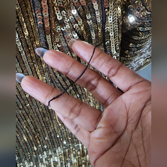 FashionNova gold sequin dress - Picture 7 of 14